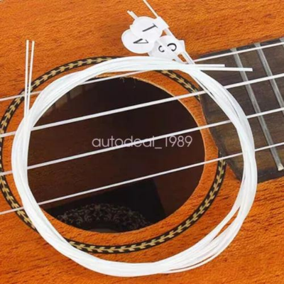 Picture of Nylon Ukulele Strings with Felt Ukulele Picks for Soprano (21 Inch)/ Concert (23 Inch)/ Tenor (26 Inch) Ukulele