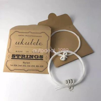 Picture of Nylon Ukulele Strings with Felt Ukulele Picks for Soprano (21 Inch)/ Concert (23 Inch)/ Tenor (26 Inch) Ukulele