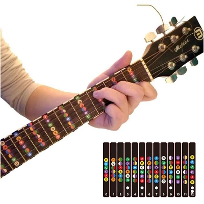 Picture of Guitar Sticker Guitar Fretboard Notes Labels Sticker Guitar Parts Fingerboard Fret Decals Acoustic Electric Guitar Accessories