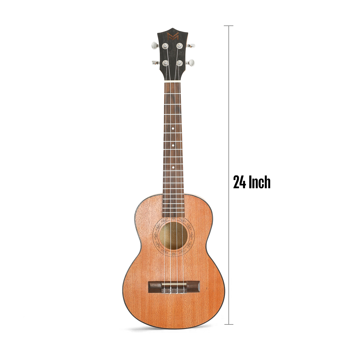 Picture of 24 inch Mahogany Ukulele Concert Acoustic 4 String Guitar Soprano Ukulele With Bag Pick