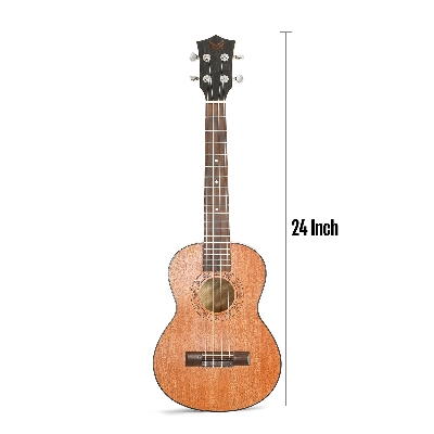 Picture of 24 inch Mahogany Ukulele Concert Acoustic 4 String Guitar Soprano Ukulele With Bag Pick