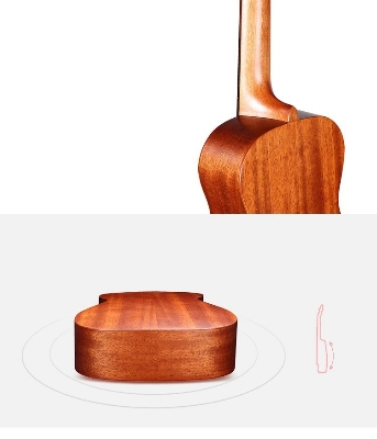 Picture of 23" Mahogany Ukulele Concert Acoustic 4 String Guitar Ukulele With Bag Picks