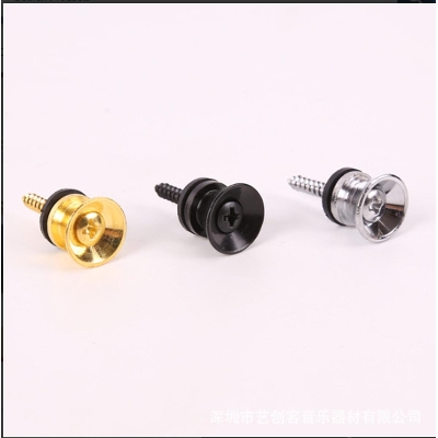 Picture of 1 pcs Wooden guitar strap buckle civil rumor Geeblags nails, guitar strap buckle guitar tail nail Ukri metal