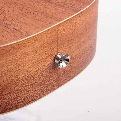 Picture of 1 pcs Wooden guitar strap buckle civil rumor Geeblags nails, guitar strap buckle guitar tail nail Ukri metal
