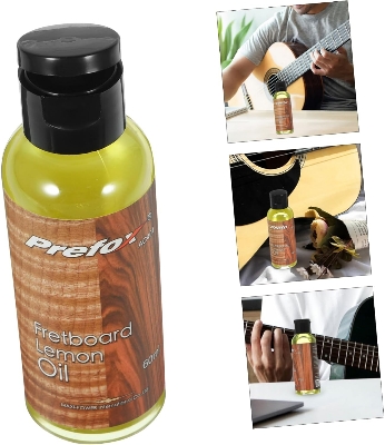 Picture of Guitar care maintenance set prefox cleaning and removal string pen guitar polishing cleaner fingerboard lemon oil