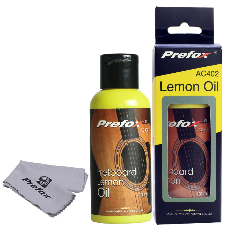 Picture of Guitar care maintenance set prefox cleaning and removal string pen guitar polishing cleaner fingerboard lemon oil