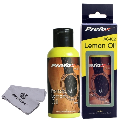 Picture of Guitar care maintenance set prefox cleaning and removal string pen guitar polishing cleaner fingerboard lemon oil