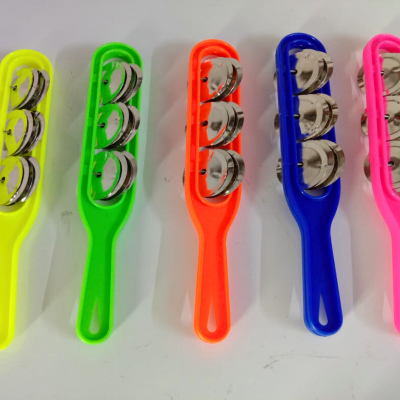 Picture of Khartal Hand Taal musical Instrument (Pack Of 1 pcs )- Multi Color