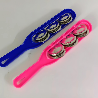 Picture of Khartal Hand Taal musical Instrument (Pack Of 1 pcs )- Multi Color