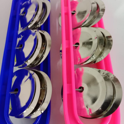 Picture of Khartal Hand Taal musical Instrument (Pack Of 1 pcs )- Multi Color