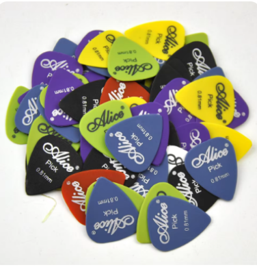 Picture of 5 pieces pick 0.58-1.5mm Transparent Glossy Guitar Picks
