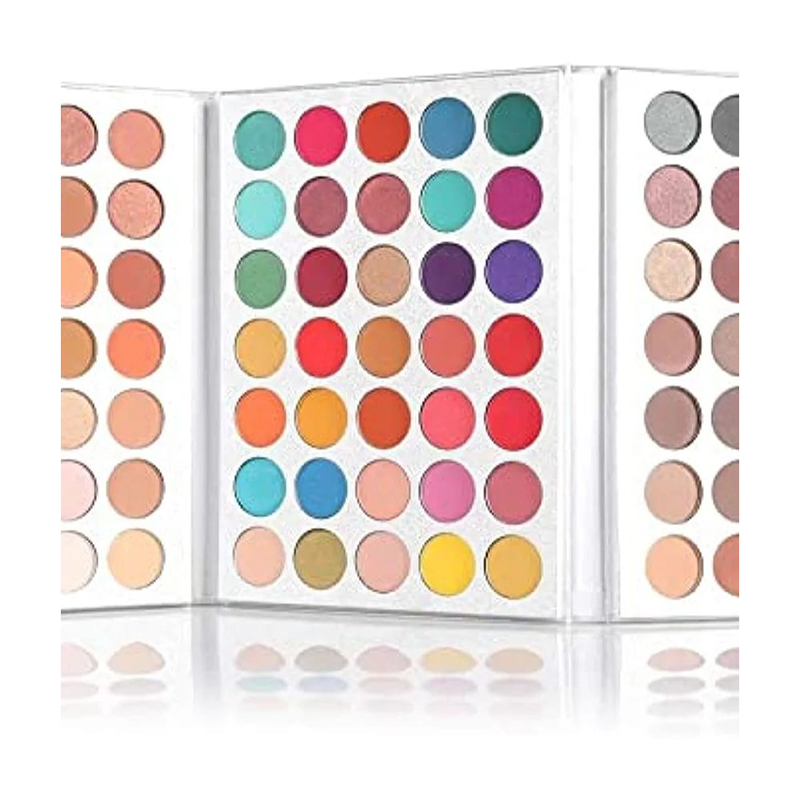Picture of BEAUTY GLAZED Gorgeous Me 63 Colors EyeShadow Palette Powder Profession Cosmetics Perfect Color Eye Shadow Tray, Matte Finish – Multicolor