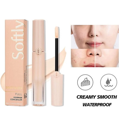 Picture of BEAUTY GLAZED Liquid Concealer Pen, Liquid Concealer Makeup Concealer Full Coverage Matte Finish Oil Free Waterproof Flawless Base Makeup Skin Face Contour Cosmetic
