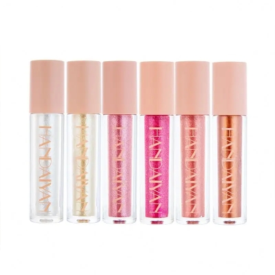 Picture of HANDAIYAN 6colors/ Sets Diamond Pearly high Gloss Lip Glaze with dazzling lasting waterproof non-fading color