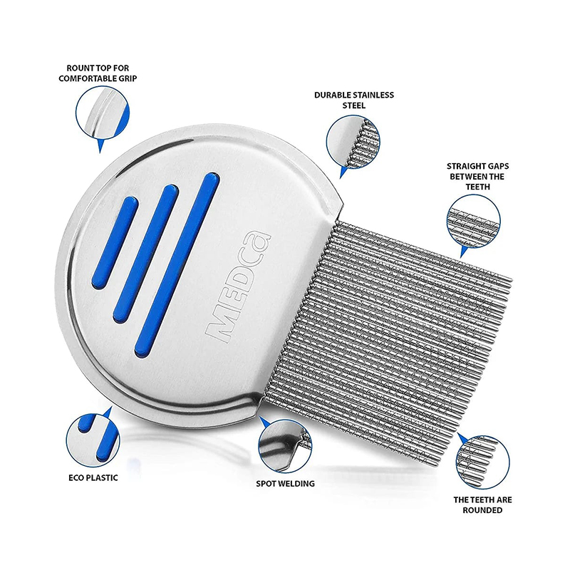 Picture of Lice and Nit Egg Free Treatment Professional Stainless Steel Lice Removal Comb