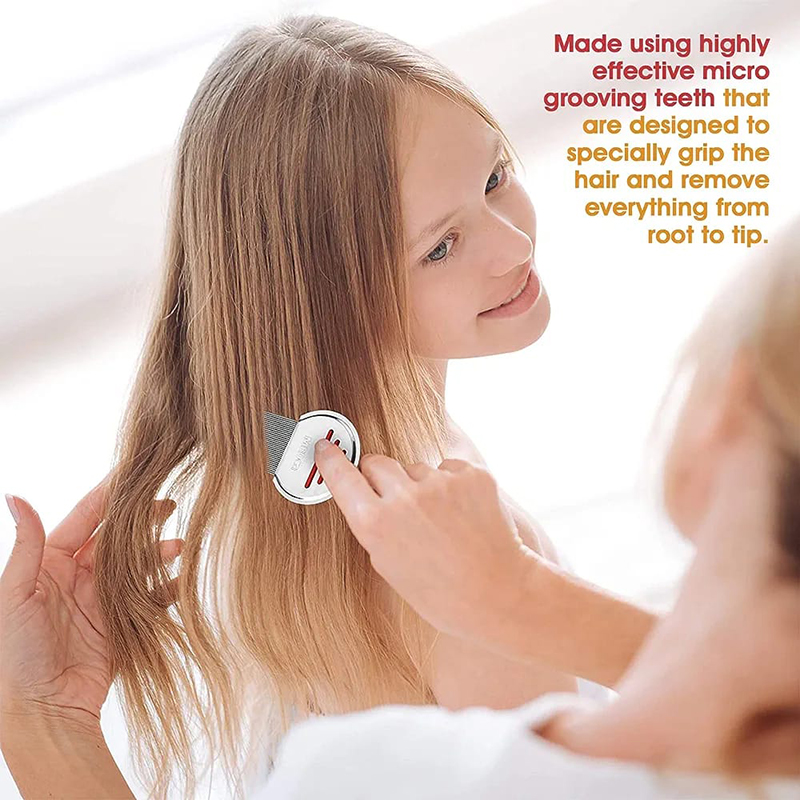 Picture of Lice and Nit Egg Free Treatment Professional Stainless Steel Lice Removal Comb