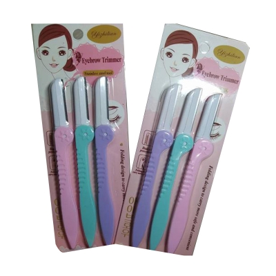 Picture of 3 Pcs Eyebrow Razor Set, Hair Trimmer Shaver and Tough up Tool, Facial Razor with Safety Cover