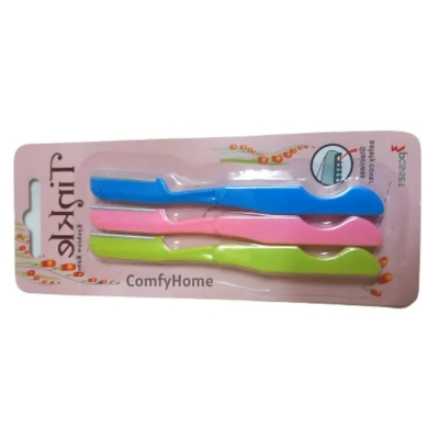 Picture of 3 Pcs Tinkle Eyebrow Razor Set, Hair Trimmer Shaver and Tough up Tool, Facial Razor with Safety Cover