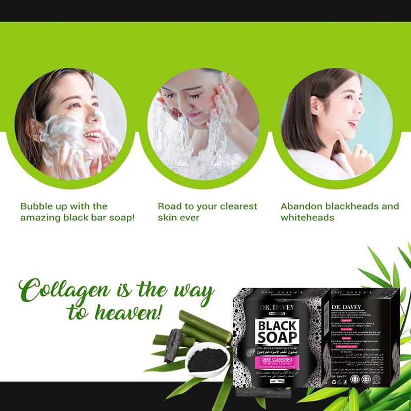 Picture of DR.DAVEY Black Charcoal Soap Cleaning Soap 100g