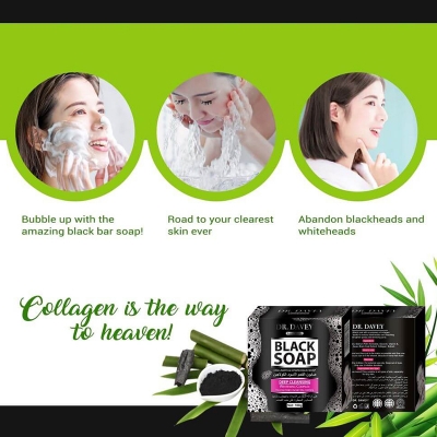 Picture of DR.DAVEY Black Charcoal Soap Cleaning Soap 100g