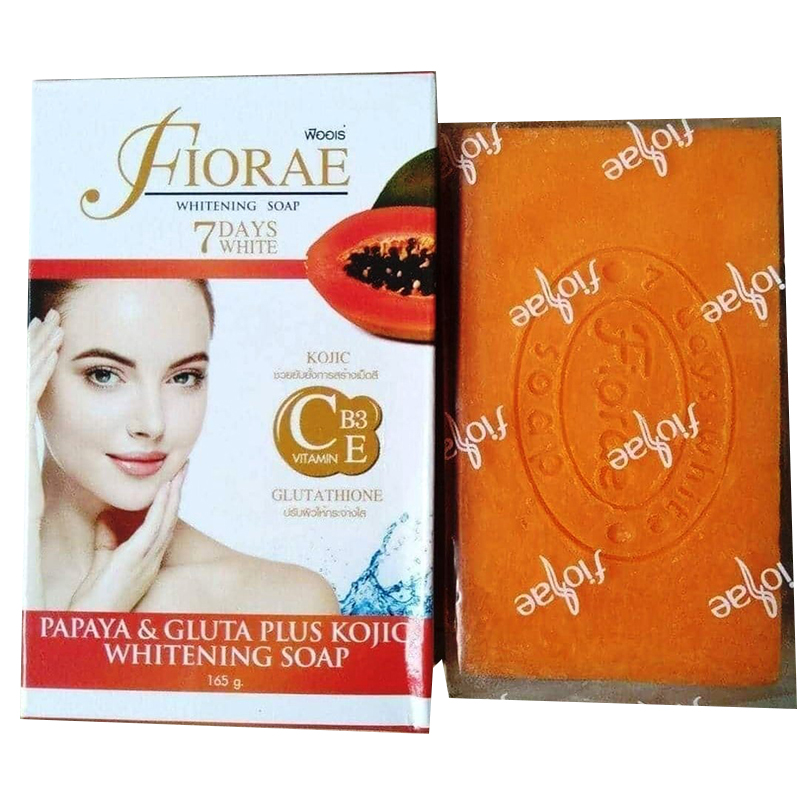 Picture of Fiorae Papaya Gulta Plus Kojij Skin Care Soap - 165 Gram (Thailand)