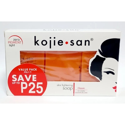 Picture of Kojie.san Skin Lightening Soap Classic (3 Bars x 65g) Dermatologically Tested