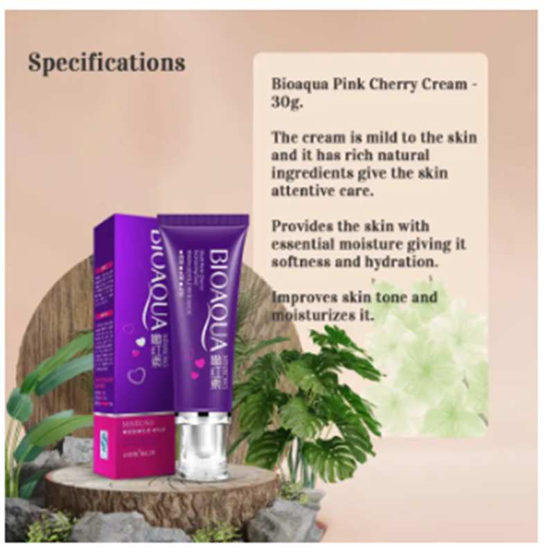 Picture of BIOAQUA Pink Cherry Lip Private Part Nipple Intimate Pinkish Cream-30gm