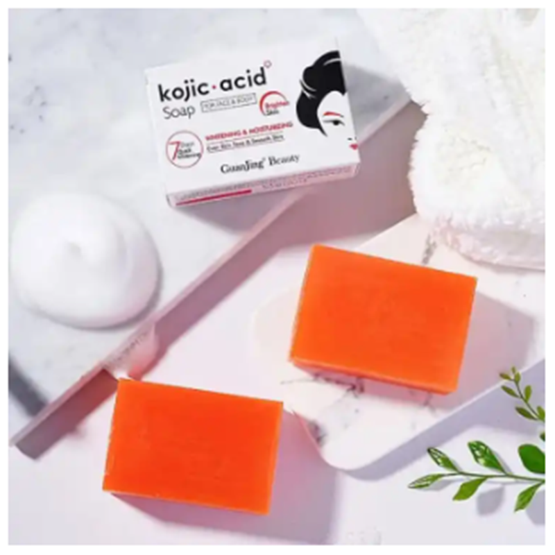 Picture of Kojic acid Soap for Dark Spots, Hyperpigmentation, & Scars with Coconut & Tea Tree Oil