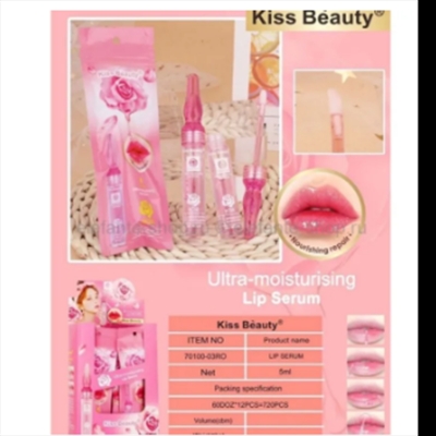 Picture of Kiss Beauty Lip Serum Essence Ultra Moisturising Rose 5ml