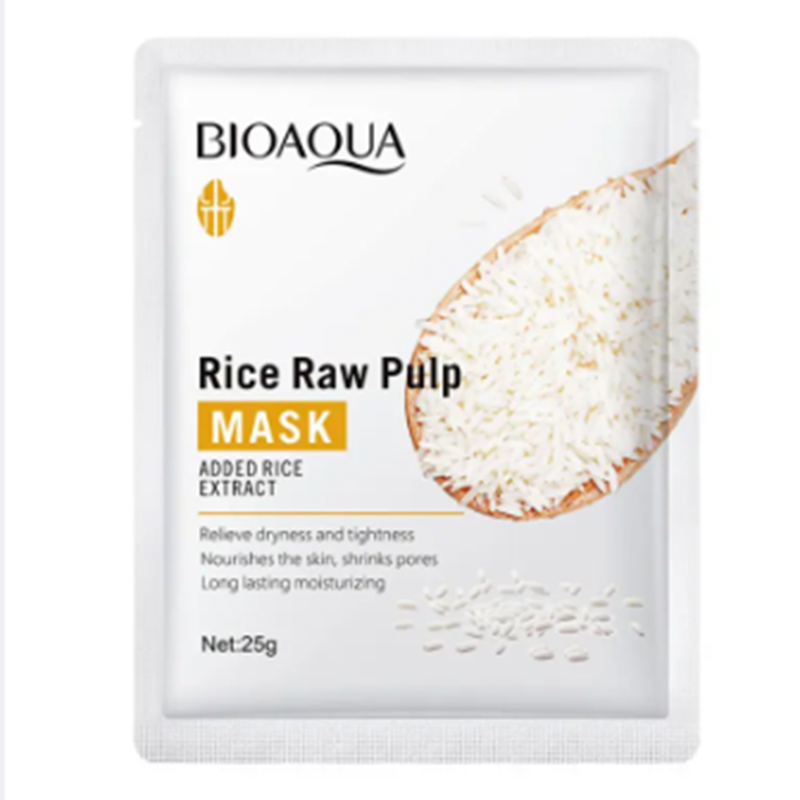 Picture of BIOAQUA Rice Seed Pilp Hydrating & Moisturizing FacialSheet Mask- 25g