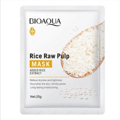 Picture of BIOAQUA Rice Seed Pilp Hydrating & Moisturizing FacialSheet Mask- 25g