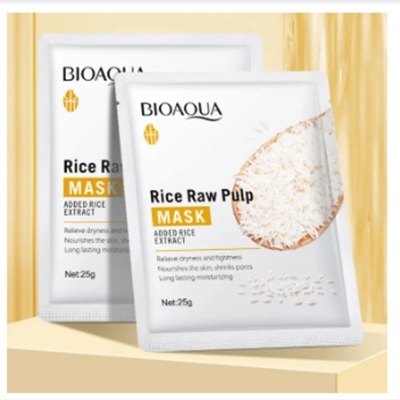 Picture of BIOAQUA Rice Seed Pilp Hydrating & Moisturizing FacialSheet Mask- 25g