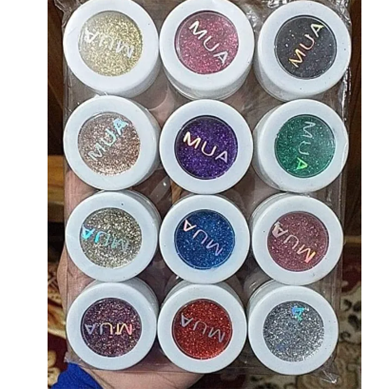 Picture of MUA Glitter Eyeshadow 12pcs set - eyeshadow palette
