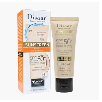 Picture of Disaar Beauty Sunscreen Bronz Foudation SPF 50+ PA+++ - 40gm