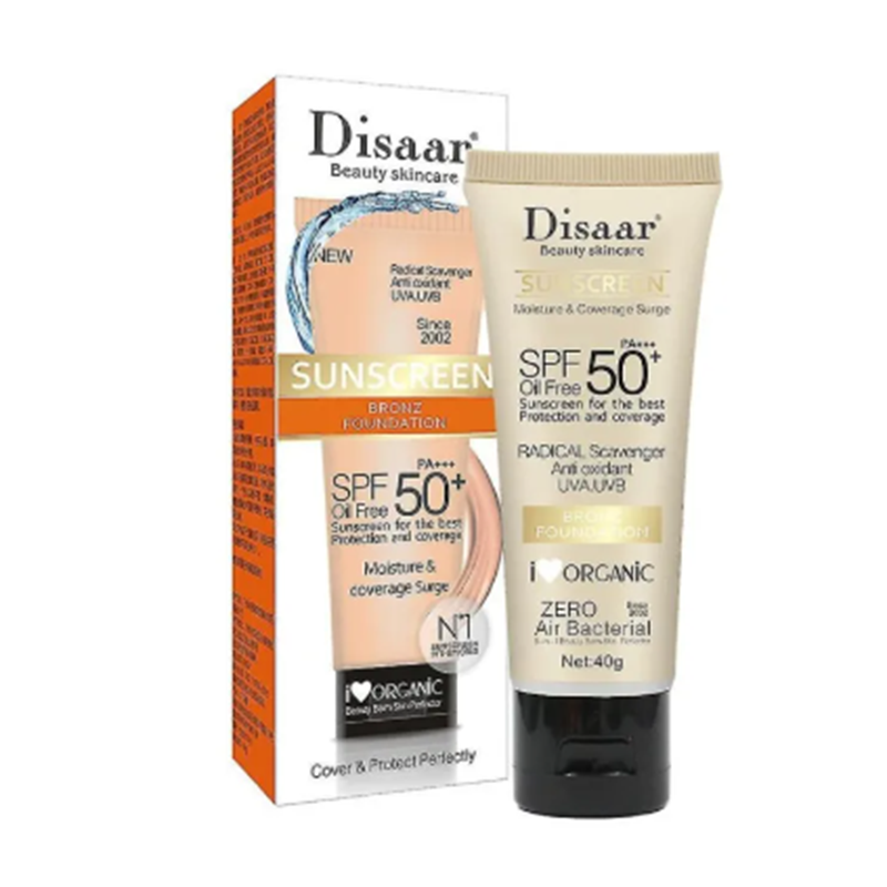 Picture of Disaar Beauty Sunscreen Bronz Foudation SPF 50+ PA+++ - 40gm