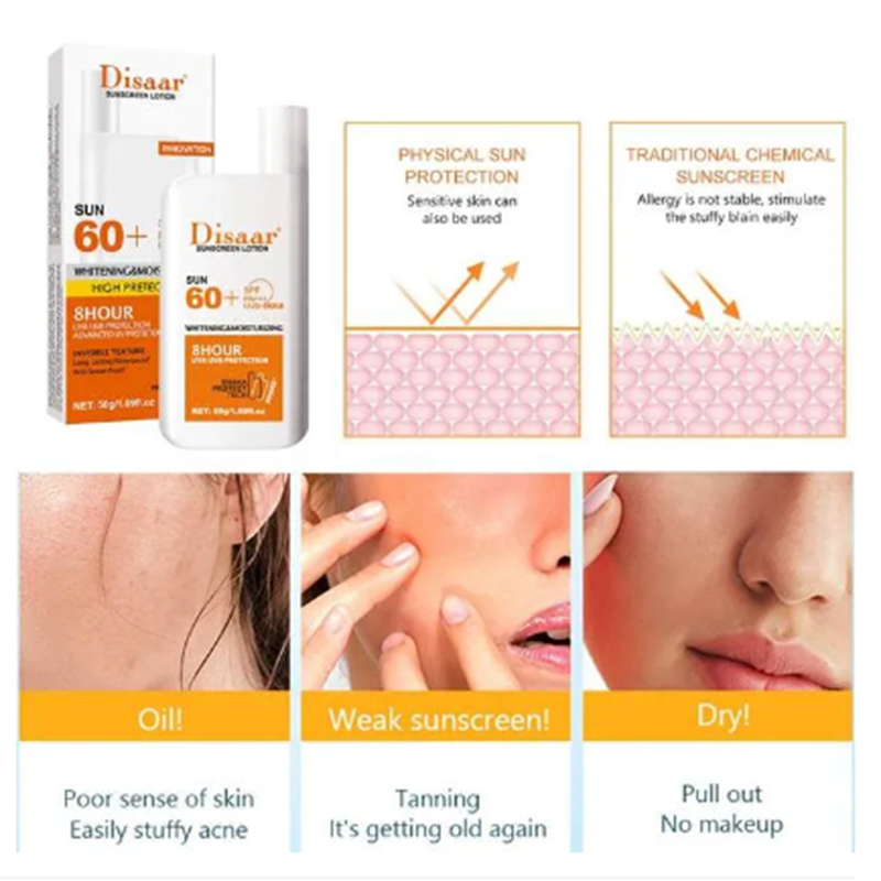 Picture of Disaar Skin Protective 60+ Whitening Sunscreen Lotion -50g