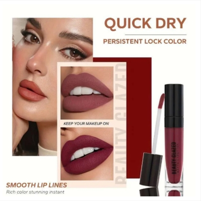 Picture of Beauty Glazed Matte Waterproof Long Lasting Liquid Lipstick -104#DARK BROWN