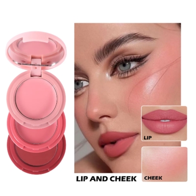 Picture of Handiyan 3 In 1 Blush Matte Makeup Highlighter Blush Palette Natural Rouge Cheek Face Contour Makeup Multi-color Delicate Cosmetics