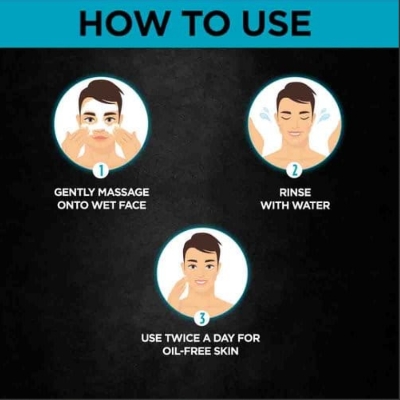 Picture of Garnier Men Oil Clear Clay D-Tox Facewash – 100g