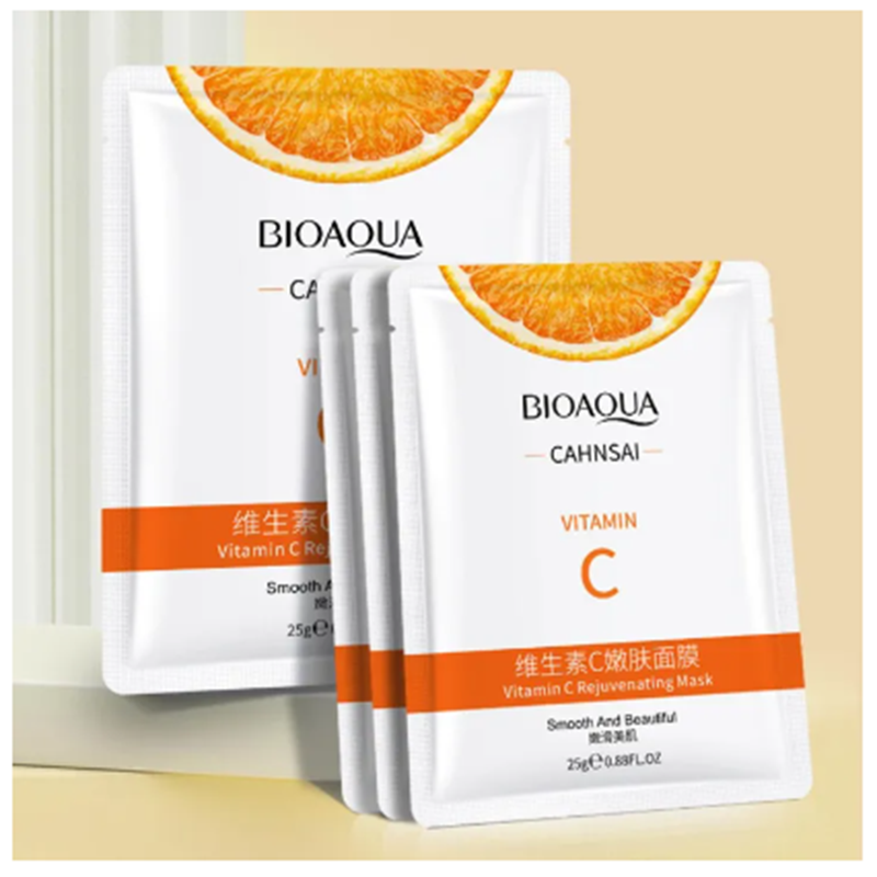 Picture of BIOAQUA Vitamin C Rejuvenating Facial Shhet Mask for Smooth & Beautyfull Skin- 25g