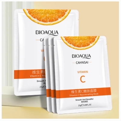 Picture of BIOAQUA Vitamin C Rejuvenating Facial Shhet Mask for Smooth & Beautyfull Skin- 25g