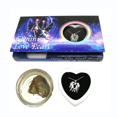 Picture of Natural Oyster Wish Pearl Vacuum Can Pendant Necklace Charm Necklace Popular Fashion Women Jewelry Gift