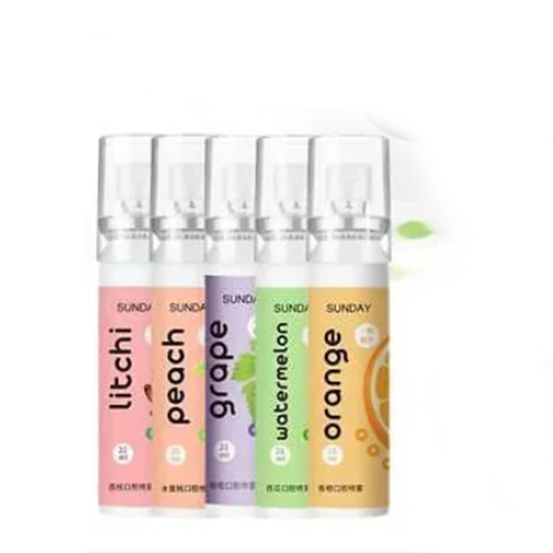 Picture of Fruit Flavor Fresh Breath Spray Cool Mouth Freshener Remove Bad Breath Oral Care Portable Work Travel Long Lasting Sweet Spray-22ml