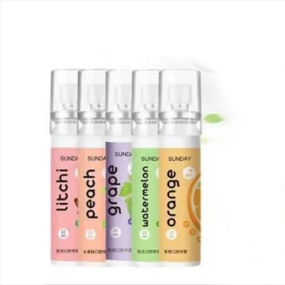 Picture of Fruit Flavor Fresh Breath Spray Cool Mouth Freshener Remove Bad Breath Oral Care Portable Work Travel Long Lasting Sweet Spray-22ml