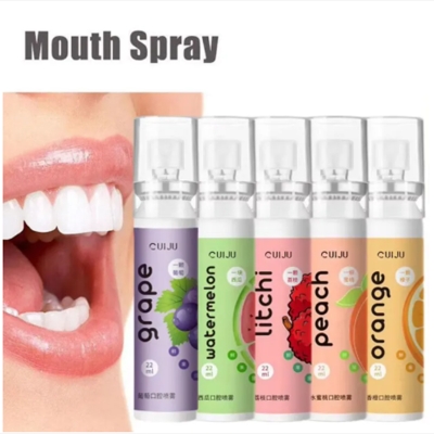 Picture of Fruit Flavor Fresh Breath Spray Cool Mouth Freshener Remove Bad Breath Oral Care Portable Work Travel Long Lasting Sweet Spray-22ml