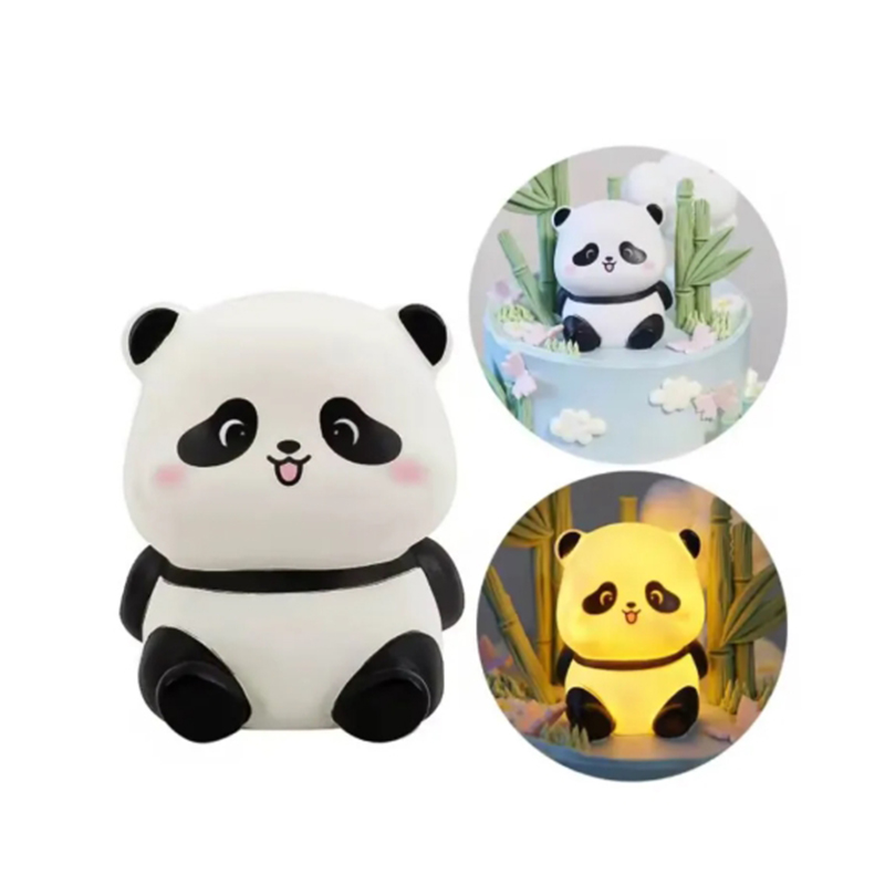 Picture of Panda LED Night Light – Cute Panda Bedside Lamp for Kids | Soft Light Bedroom & Living Room Decor | Creative Gift & Cake Decoration
