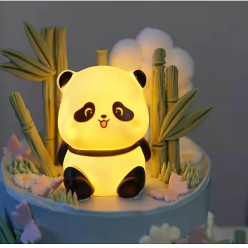 Picture of Panda LED Night Light – Cute Panda Bedside Lamp for Kids | Soft Light Bedroom & Living Room Decor | Creative Gift & Cake Decoration