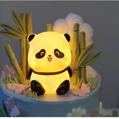 Picture of Panda LED Night Light – Cute Panda Bedside Lamp for Kids | Soft Light Bedroom & Living Room Decor | Creative Gift & Cake Decoration