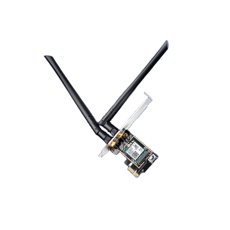 Picture of Cudy WE3000 V2 AX3000 Dual-Band Wi-Fi 6 PCIe Adapter - Dual-Band AX3000 Wi-Fi 6 - Bluetooth 5.2 - Intel AX200 WiFi 6 Module -  Compatible with Windows 10/11 64-bit