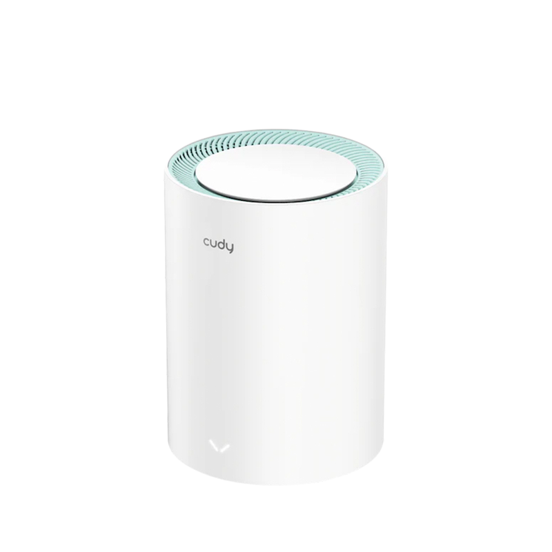 Picture of Cudy M1500 1-Pack AX1500 Dual Band Wi-Fi 6 Mesh System Router -  1201 Mbps + 300 Mbps Wi-Fi - 3× Gigabit Ethernet Ports - Connect 60 Devices - Parental Controls: URL Blacklist, Time Schedule, Profiles, Client Management - Cudy Mesh, VPN Client, Cudy App